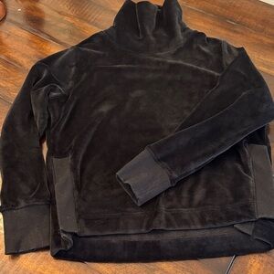 Athleta Black Velvet Sweatshirt